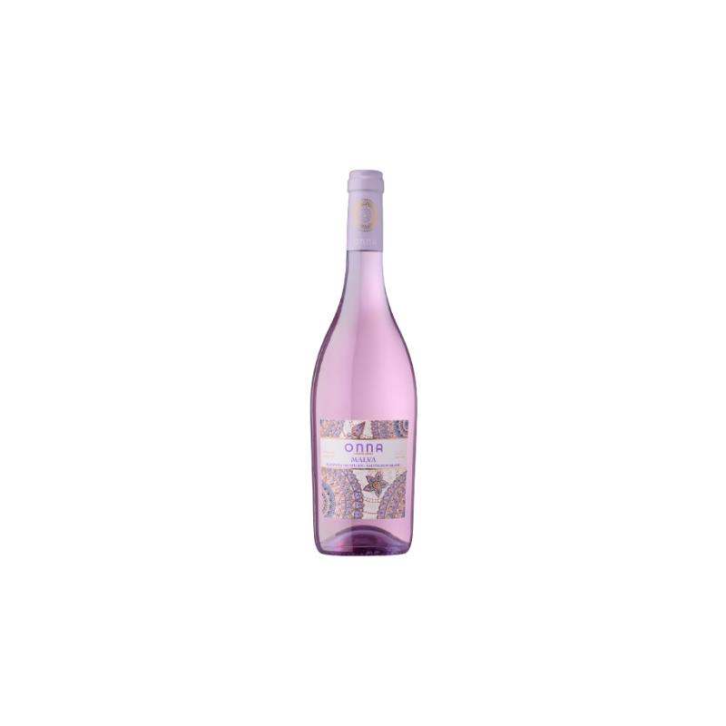 Botella de vino blanco Onna Malva de la DO Penedès de la bodega Ramon Canals.