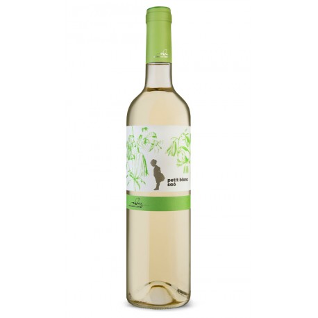 Ampolla de vi blanc Petit Saó del celler Mas Blanch i Jové, DO Costers del Segre, ideal per a maridatges de primavera.