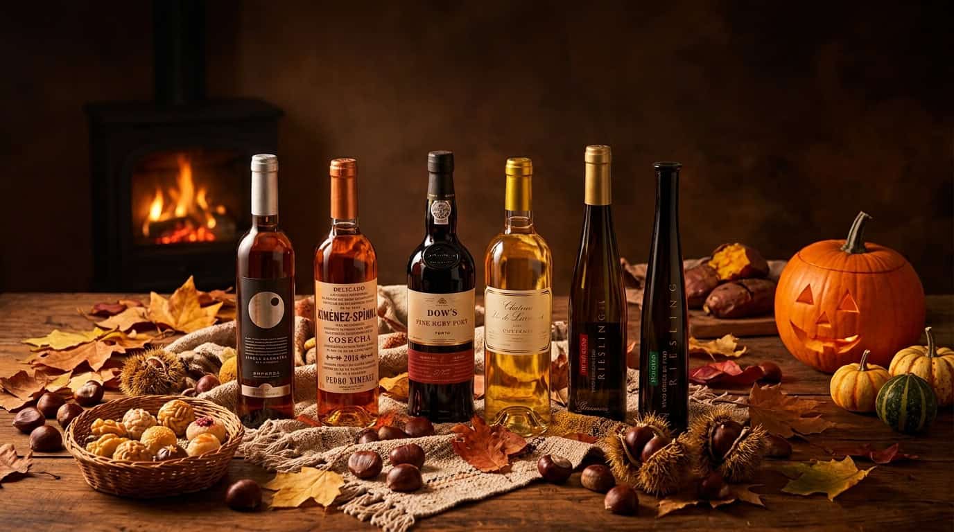 Vinos dulces para la Castañada y Otoño: Tipos, maridajes y cómo disfrutarlos